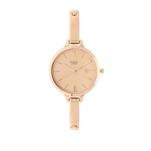 Titan Raga Viva Rose Gold Dial Women Watch With Metal Strap